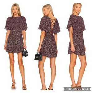 FREE PEOPLE Florence mini dress xs in evening combo